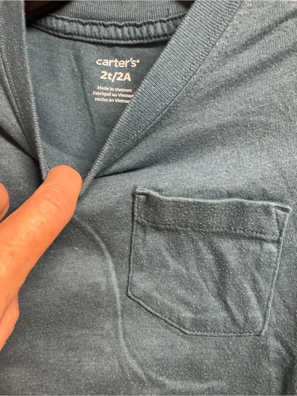Carter's Short-Sleeve Pocket Tee in Teal